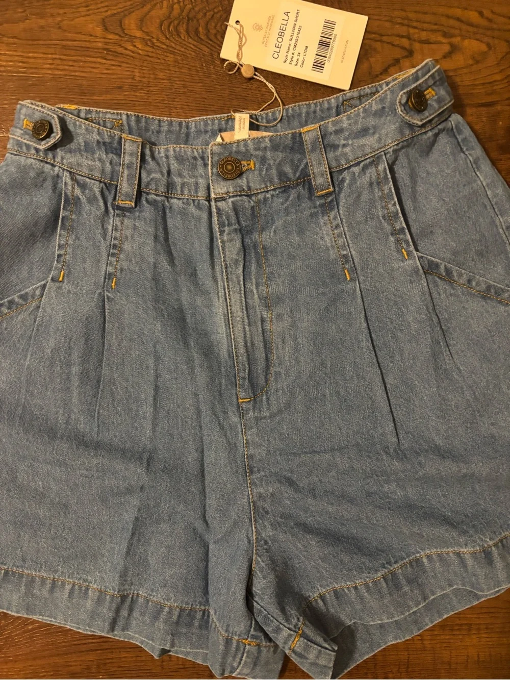 Cleobella Sullivan Short in Light Denim